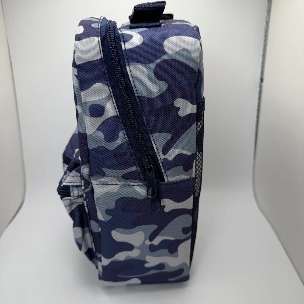 NWT TAL‎ Kids Insulated lunch Bag /Tote/Cooler Blue Camo